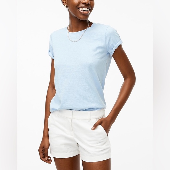 NWT J. Crew Factory White 3.5"' Classic Chino Short, Size 4 - Picture 1 of 10
